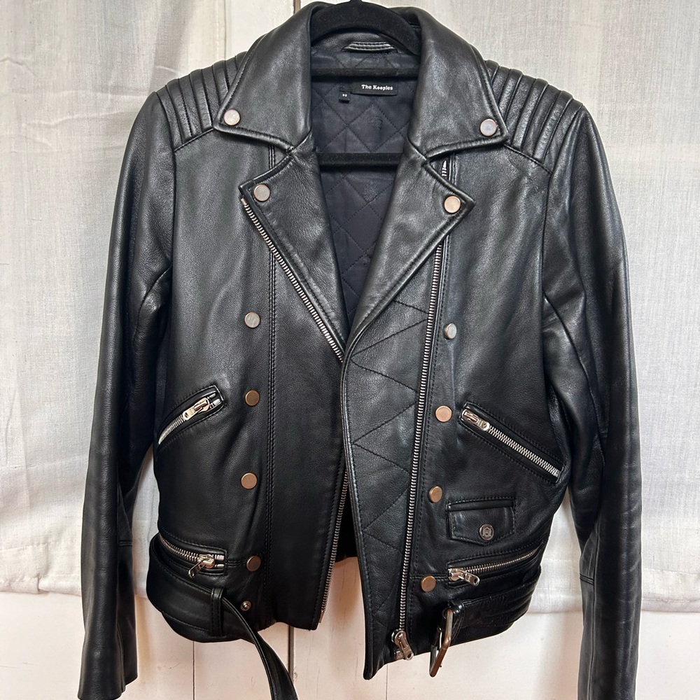 The Kooples Motorcycle Jacket size 38